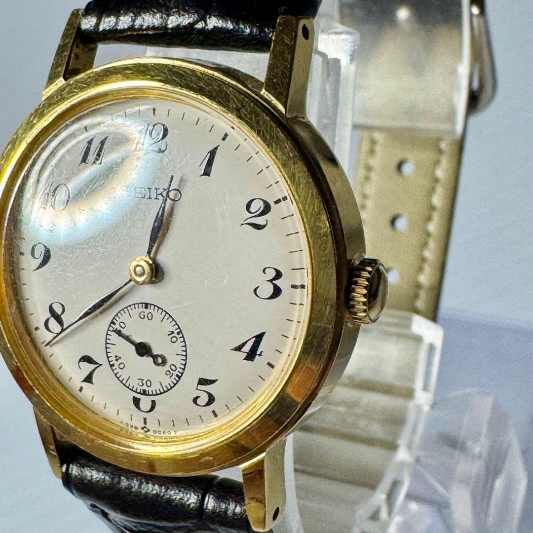 SEIKO メンズ レディース クォーツ スモセコ ゴールド 5328-0030