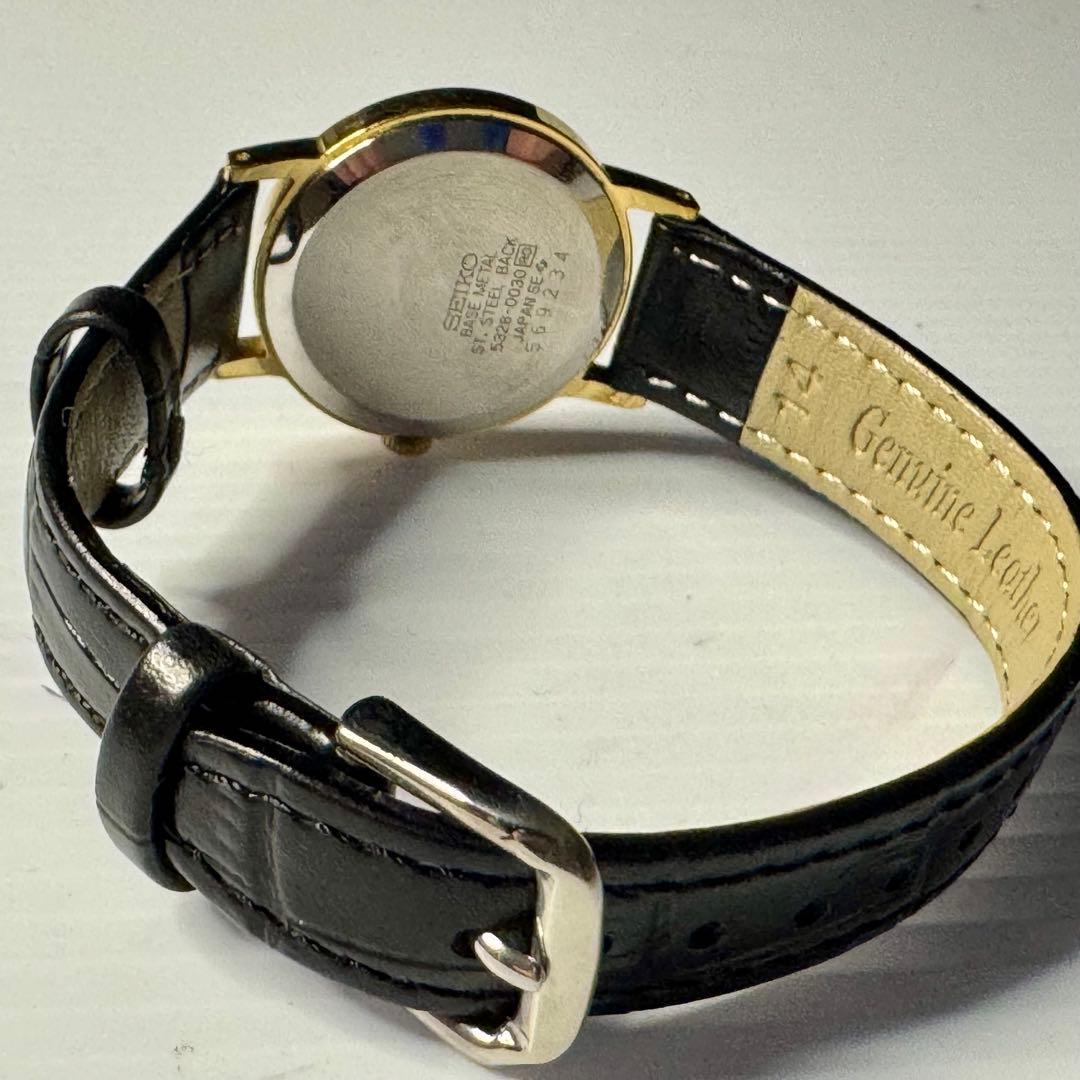 SEIKO メンズ レディース クォーツ スモセコ ゴールド 5328-0030