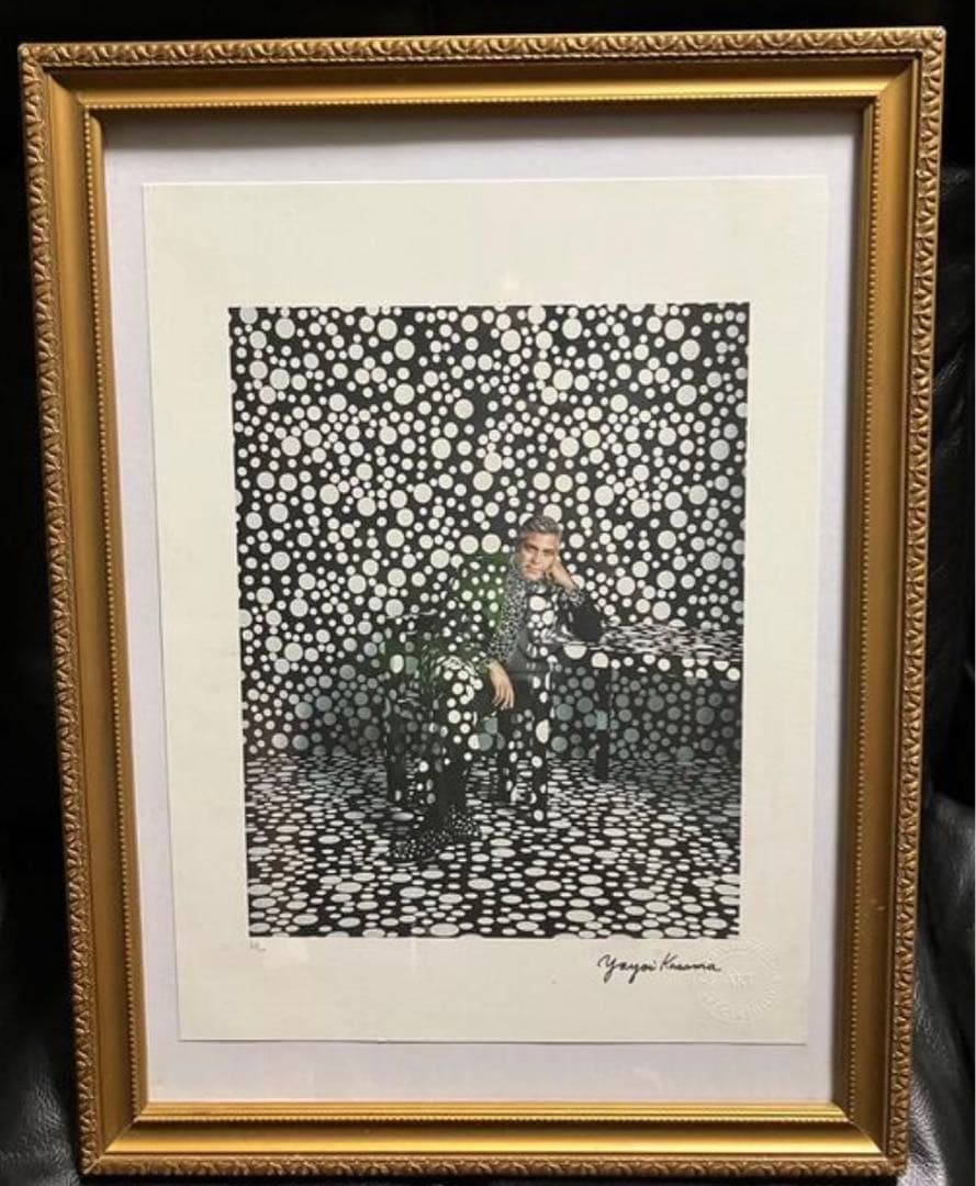 ジョージクルーニー　リトグラフ　COA認定書付き