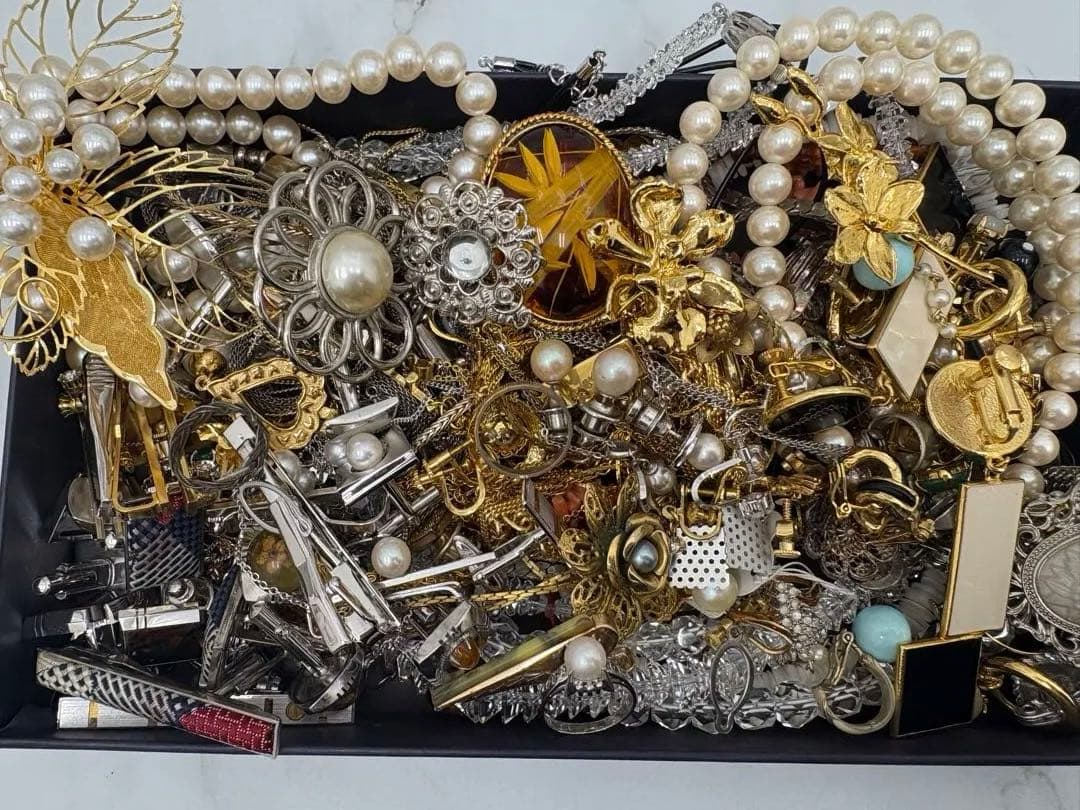 アクセサリー パール 石 ゴールド シルバー まとめ売り