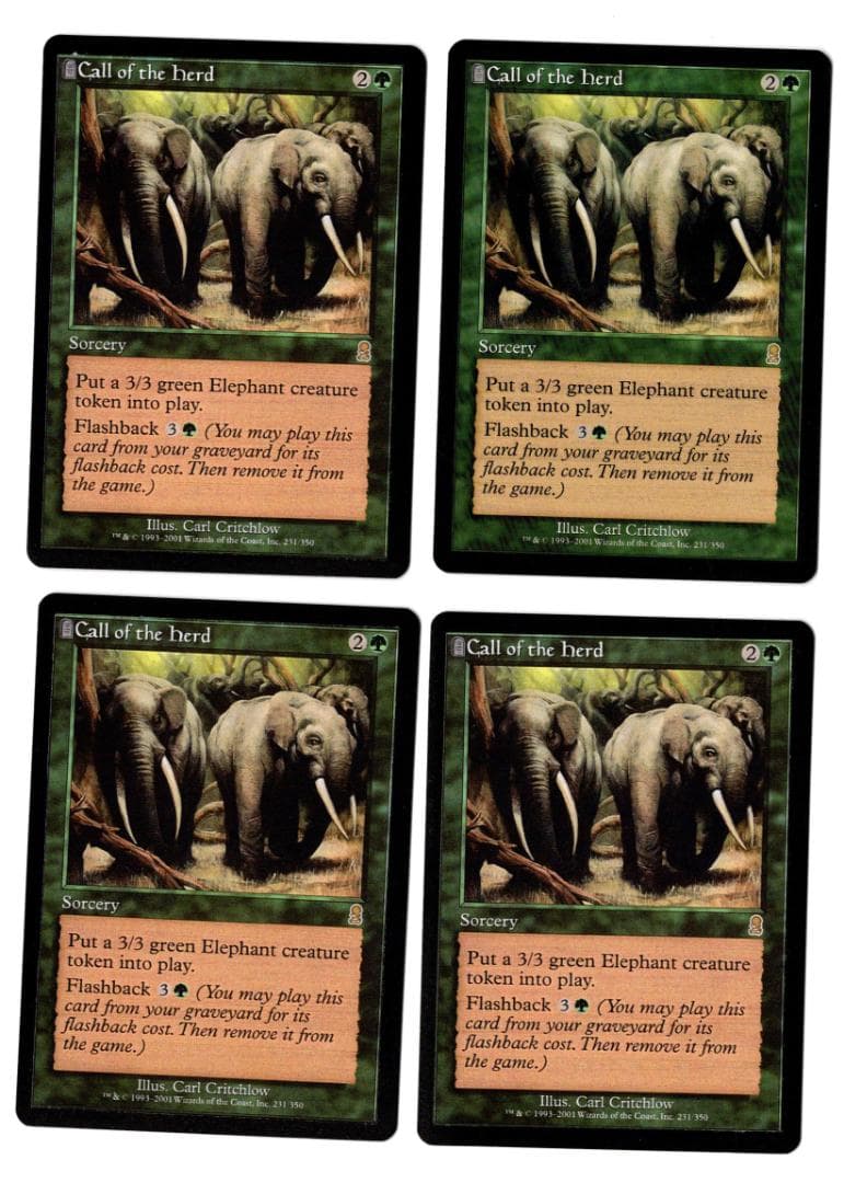 MTG ODY 獣群の呼び声(EN)4枚セット