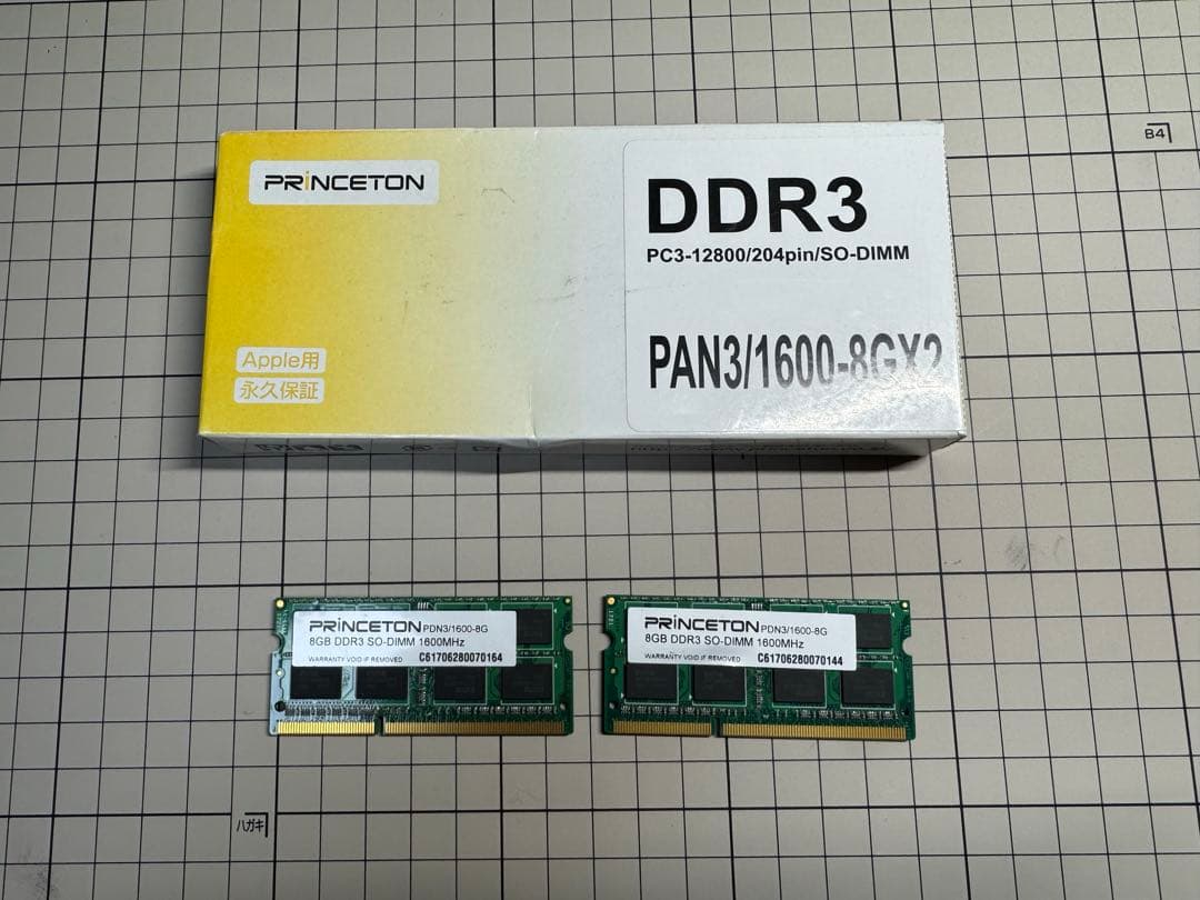 Princeton DDR3 sodimm 8GB×2