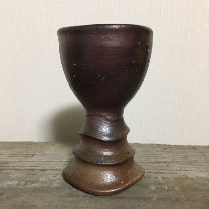 備前焼　岩本哲也　馬上杯　ワイン杯　酒器