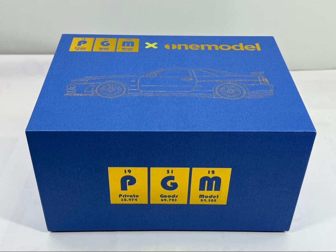 PGM✖️ワンモデル　1/43 スカイラインR34フル開閉　 Blue 新品