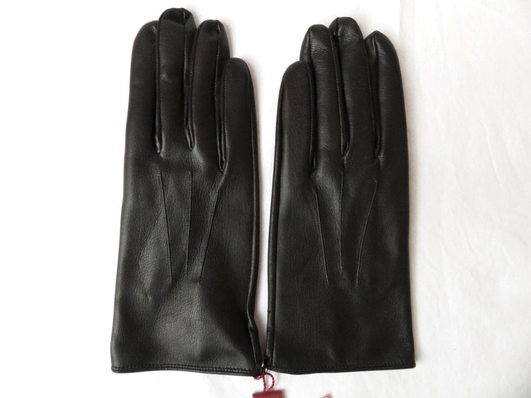 デンツ Milton レザーグローブ ブラック 8 アンラインド 英国製 羊革
