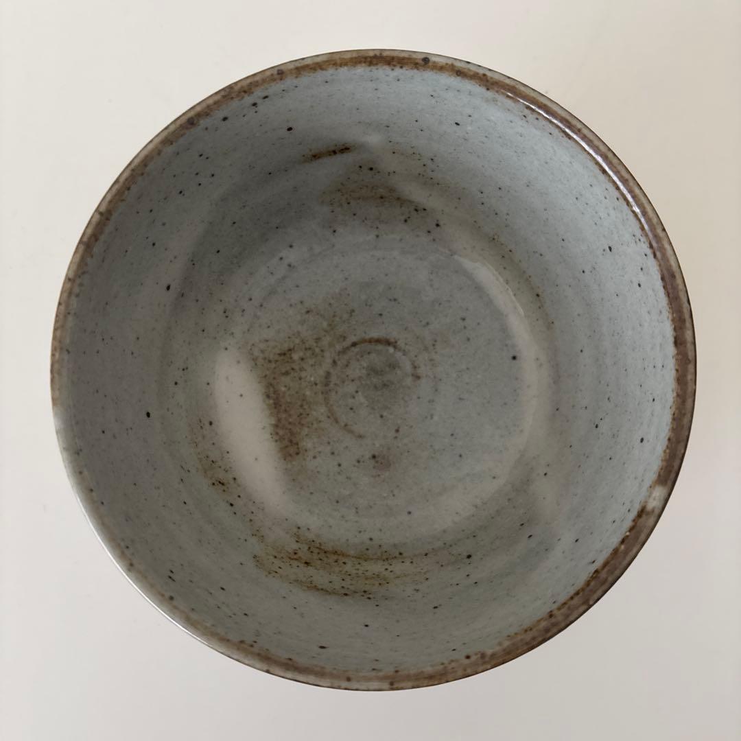 【新品未使用】抹茶茶碗　田沼春ニ作　南山窯　瀬戸焼　御題『木』茶碗　共箱ウコン布