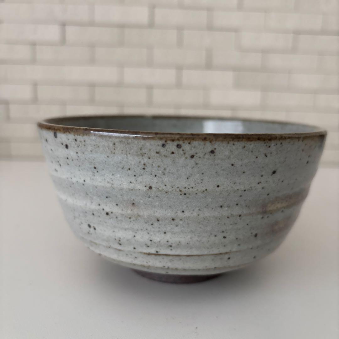 【新品未使用】抹茶茶碗　田沼春ニ作　南山窯　瀬戸焼　御題『木』茶碗　共箱ウコン布