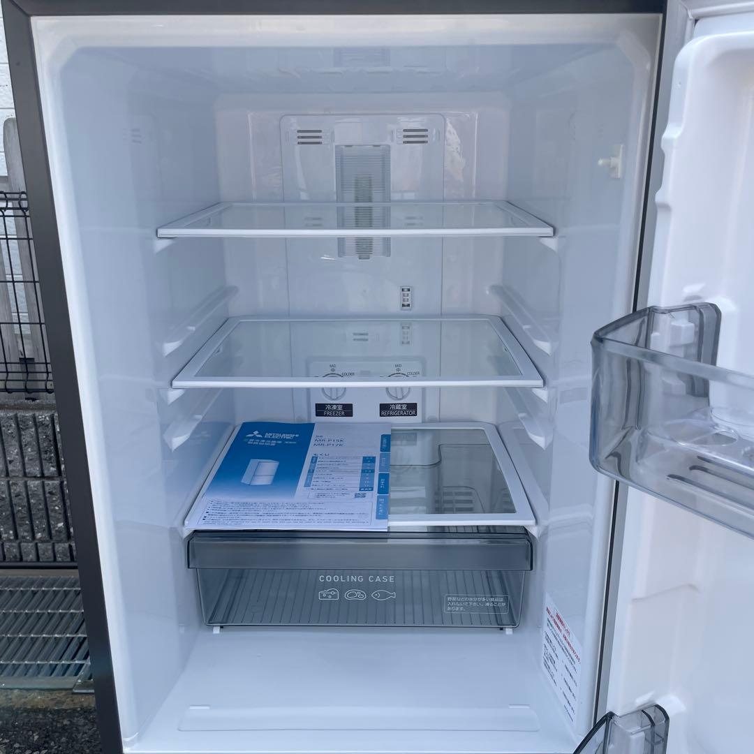 三菱2024年製146L冷蔵庫 マットチャコール 極美品 送料/設置無料