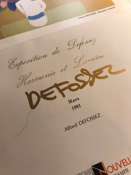 Alfred Defossez 直筆サイン