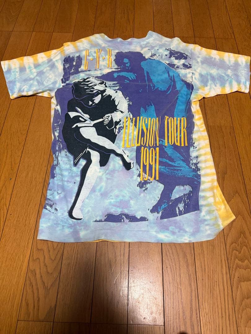 希少　90s ヴィンテージ Guns N' Roses ガンズ タイダイTシャツ