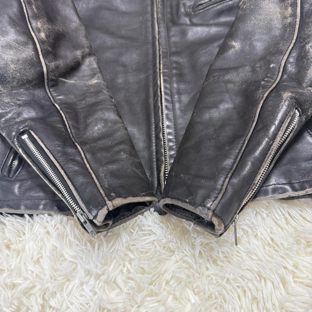 米国製42⭐️Schott ショット 641ST シングルライダース レザー 黒