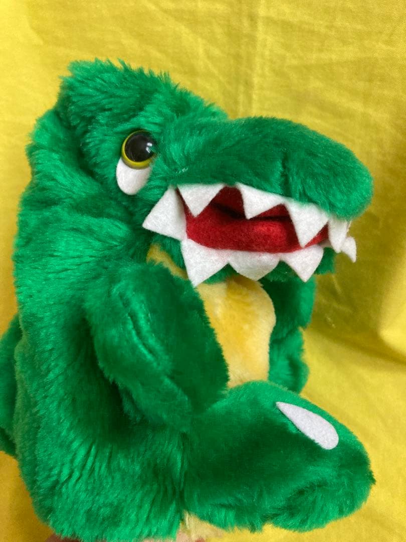 ‼️音が鳴る‼️✳️ゴジラ 恐竜 口からピロピロ ハンドパペット ぬいぐるみ人形‼️