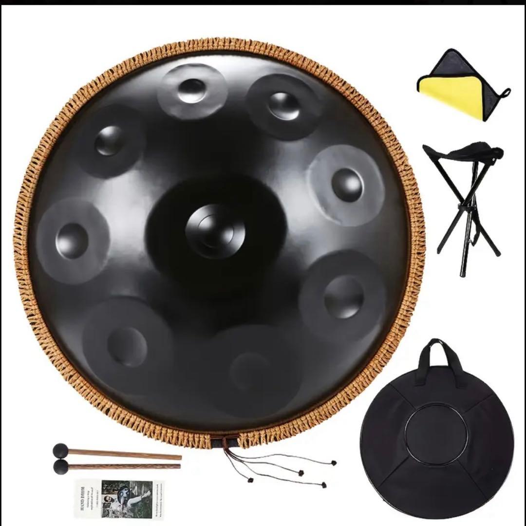 ハンドパン 9音 Dマイナー調 未使用 ケース付き　56cm 訳あり