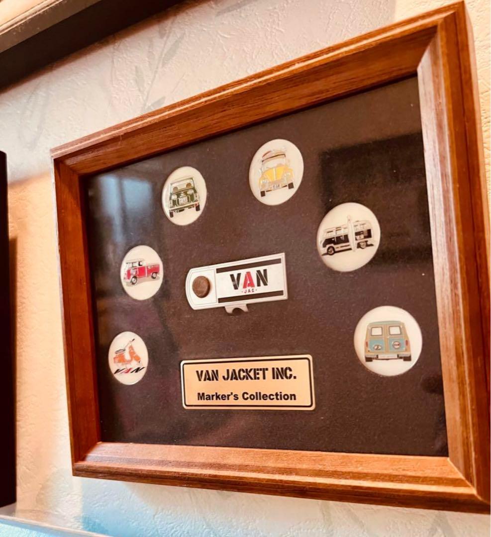 VANヂャケットゴルフ、マーカーコレクション6点セット額装大変貴重！