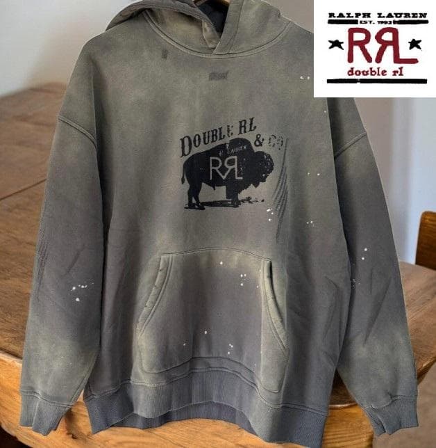 kazuto0425jp【DOUBLE RLフードパーカー/バッファロXL