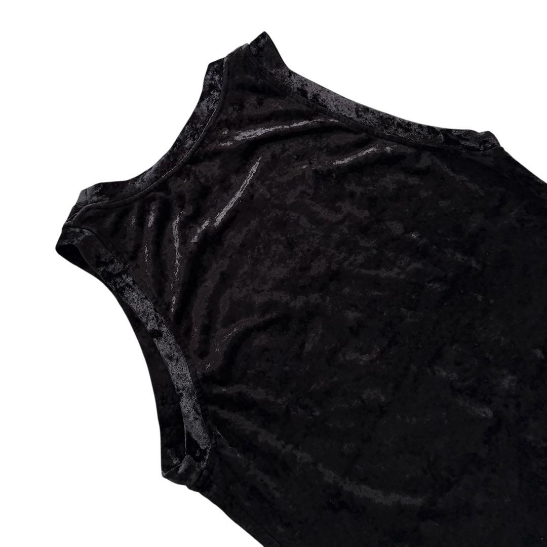 激レア★イヴサンローラン リヴゴーシュ YSL ベロア ビジュー タンクトップ