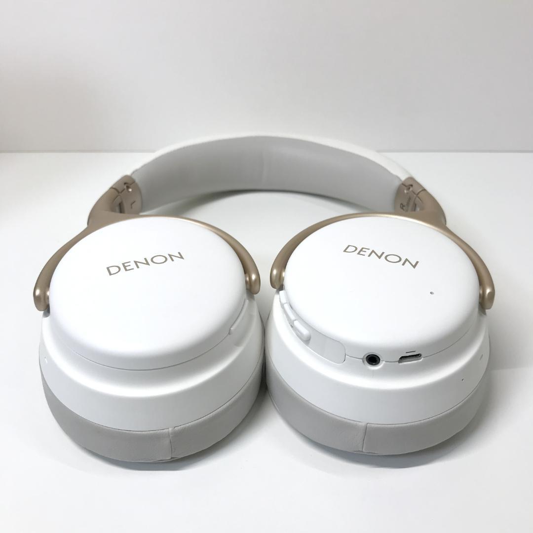 【美品】DENON デノン AH-GC25W ワイヤレスヘッドホン ホワイト