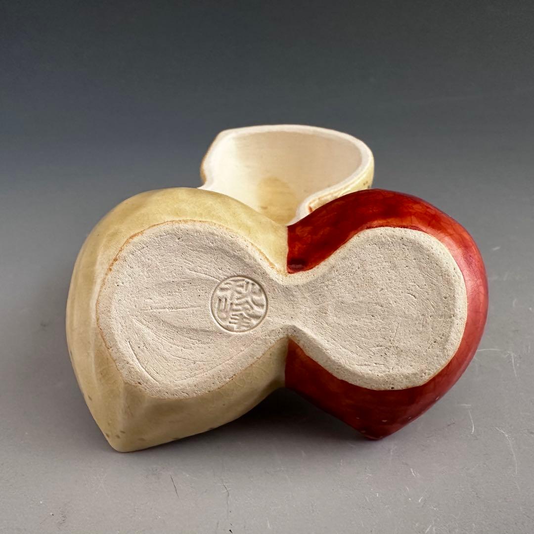 茶道具　色絵　蕪　香合　中村秋峰　共箱　京焼　清水焼　京都　陶芸　茶会　師走