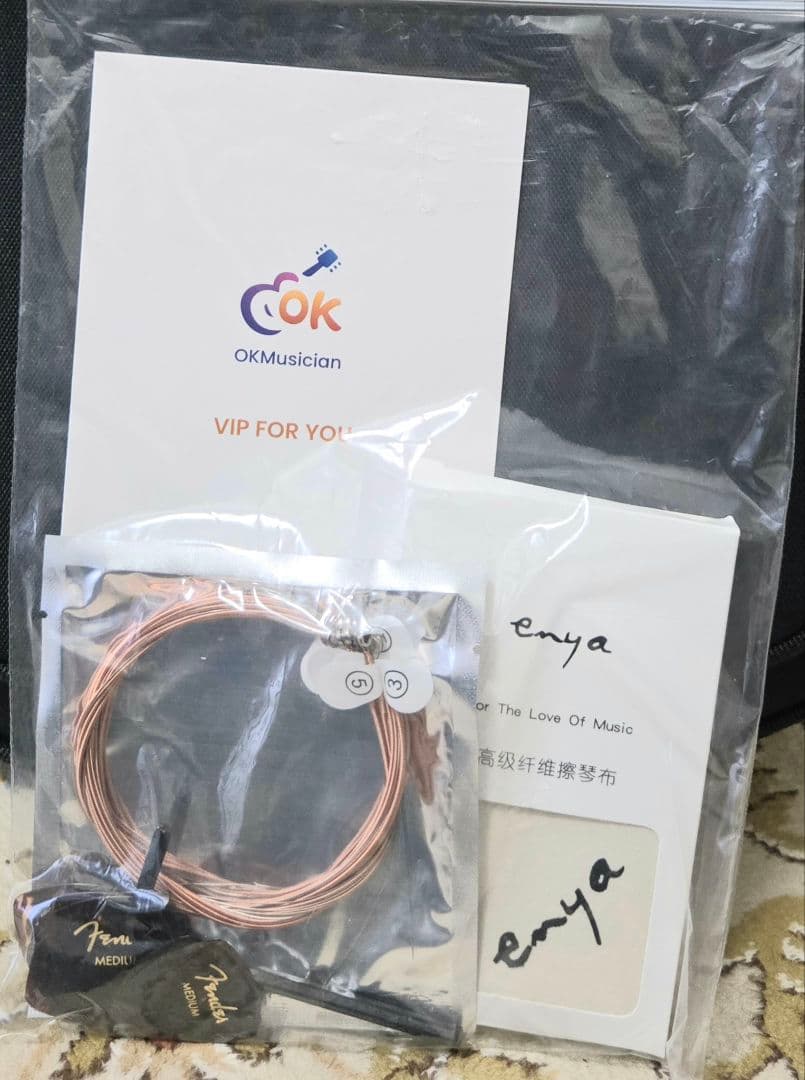 アコースティックギターENYA NOVA GO/BK ギターケース付き