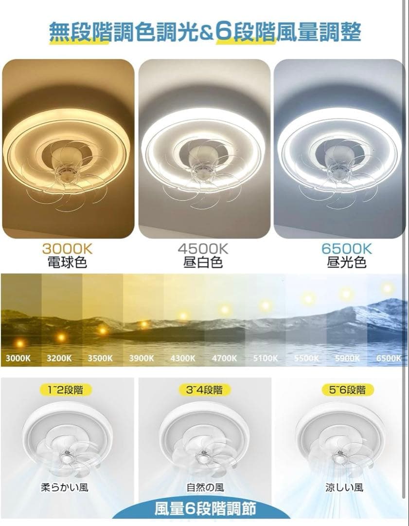 【シーリングファンライト】LED サーキュレーター付き 節電対策 省エネ