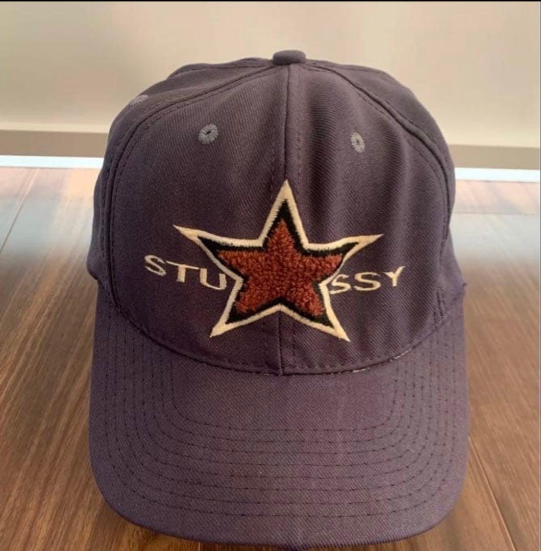 90s old stussy スター　キャップ