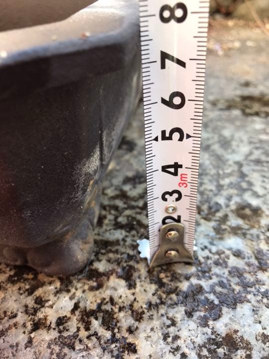 盆栽鉢　時代隅切り雲足長方鉢29.5x22x8盆栽鉢山野草サボテン寄せ植え植木鉢