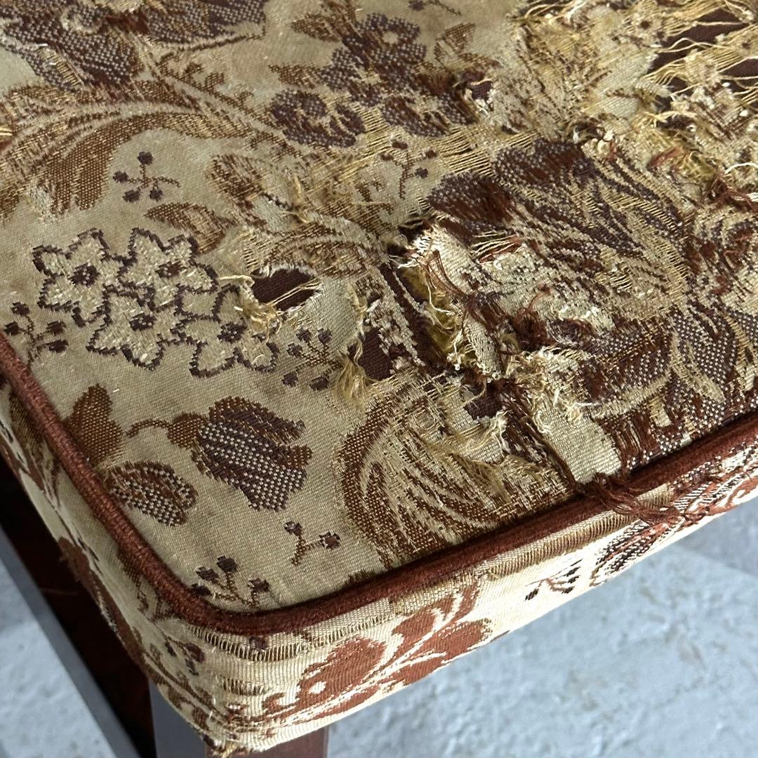 ✦80s✦昭和レトロ ゴブラン織 ヴィンテージ スピンドルチェア 木製 古家具