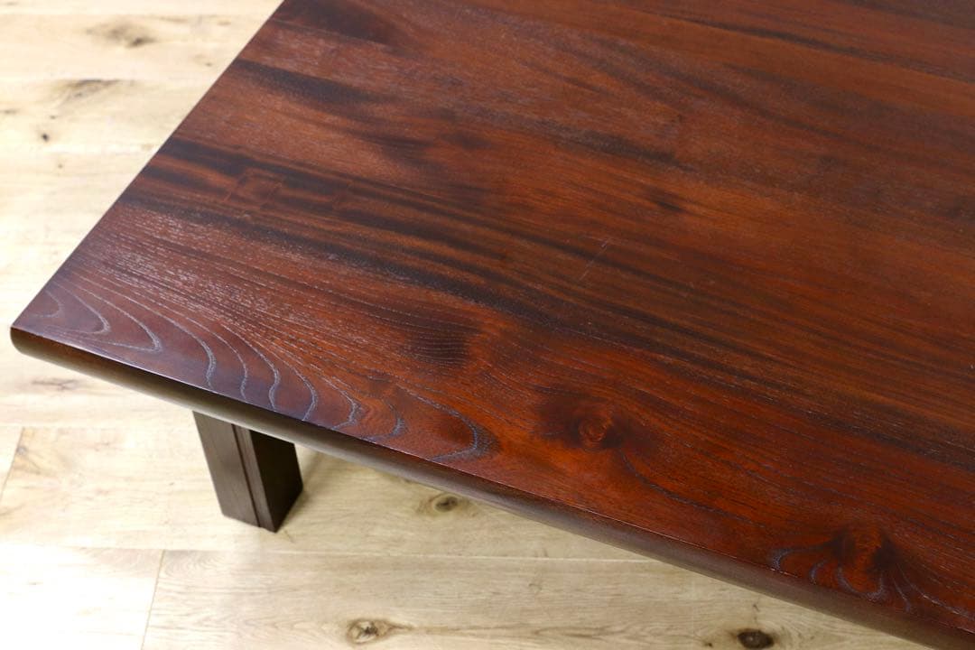 GMHH107○九州民芸家具 欅無垢材 センターテーブル リビングテーブル 座