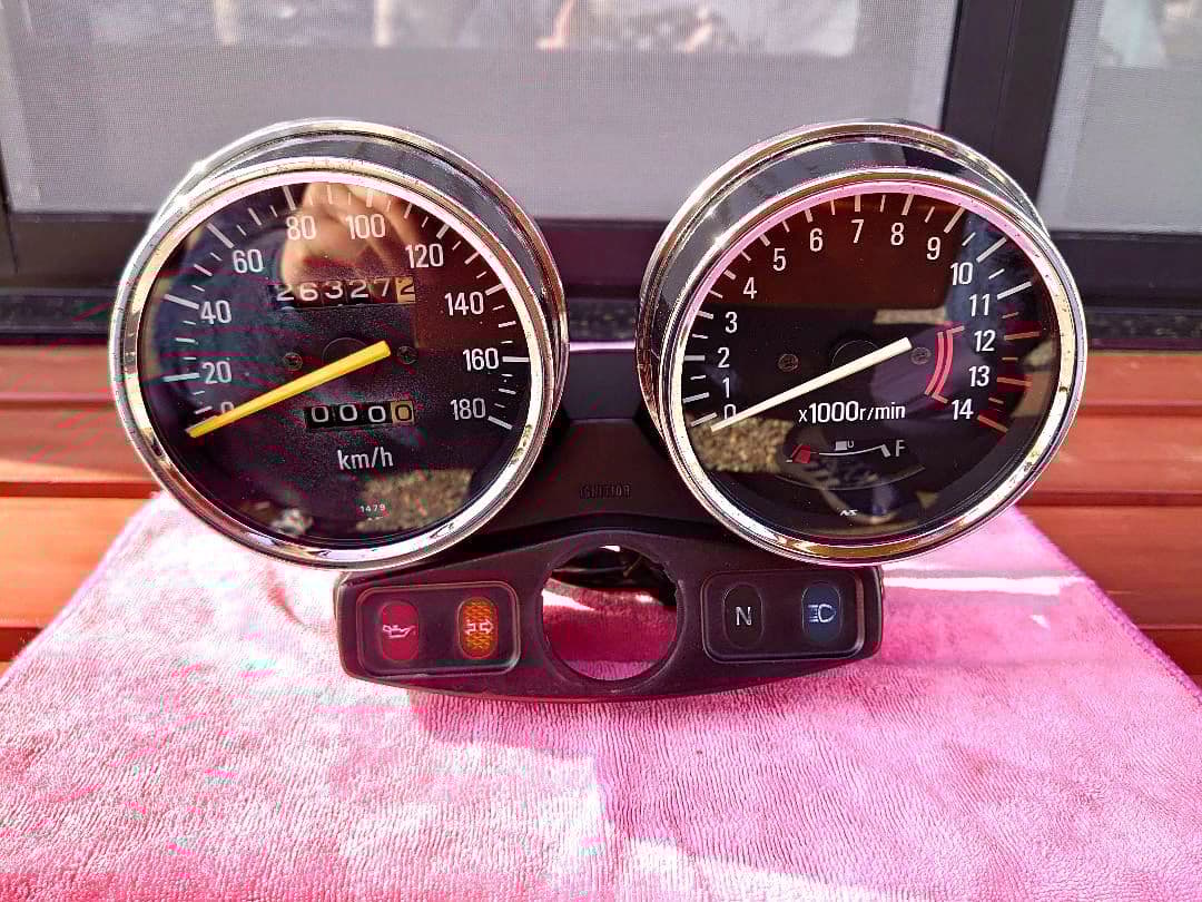 Z2仕様 ゼファー400 純正スピード・タコメーター