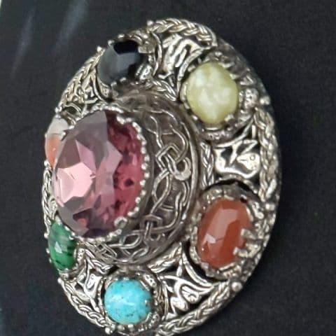 レア！！！イギリス ヴィンテージ MIRACLE社 大きなブローチ ネックレス