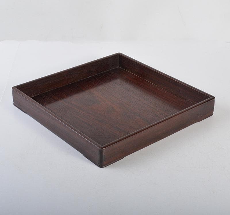 中国　唐木紫檀製　煎茶盆　香盆　V R4394