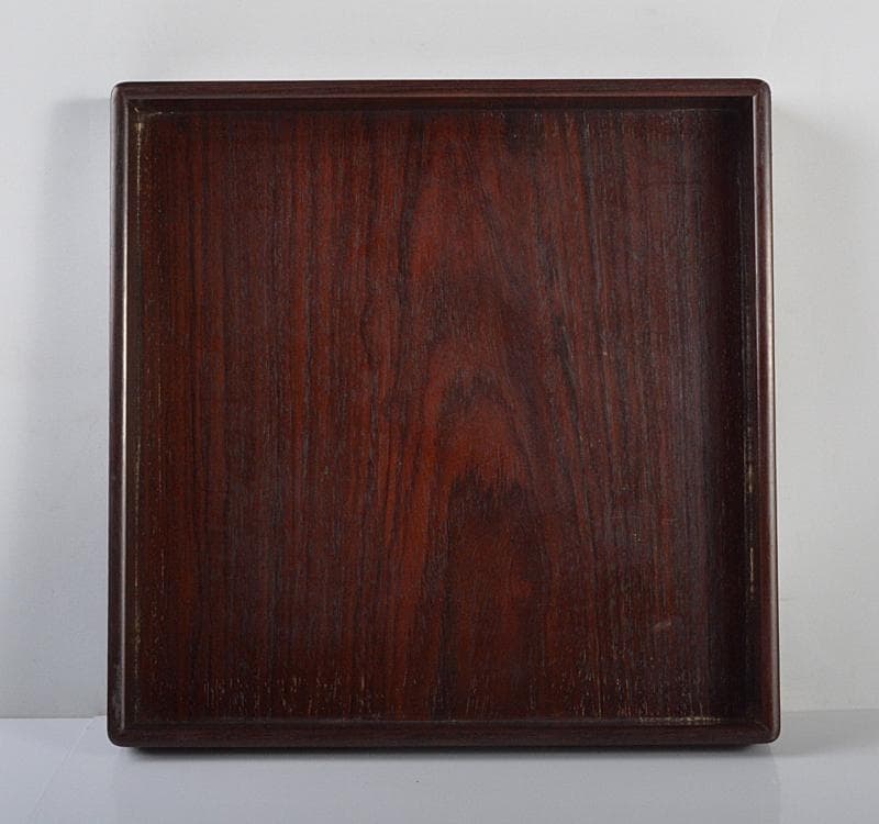中国　唐木紫檀製　煎茶盆　香盆　V R4394
