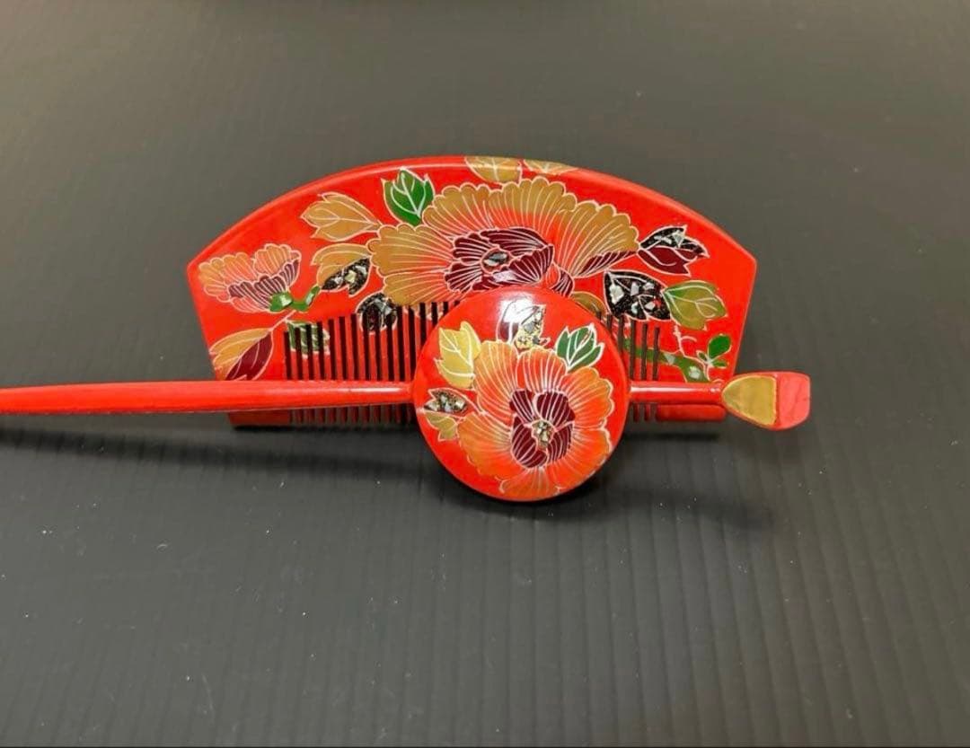 七五三髪飾り７歳　日本髪