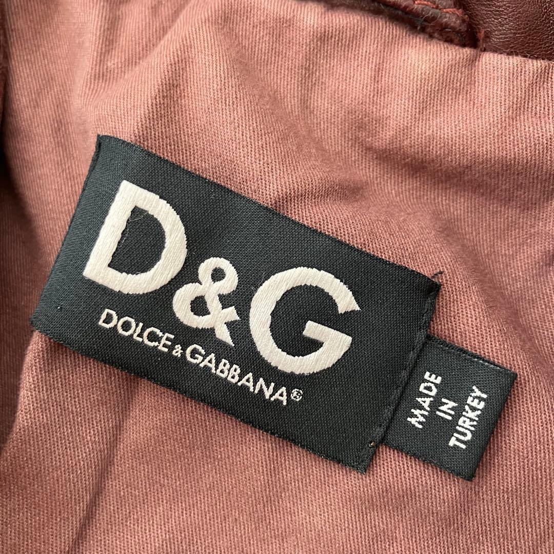archive D&G ドルガバ レザー ジャケット/ブルゾン/size46