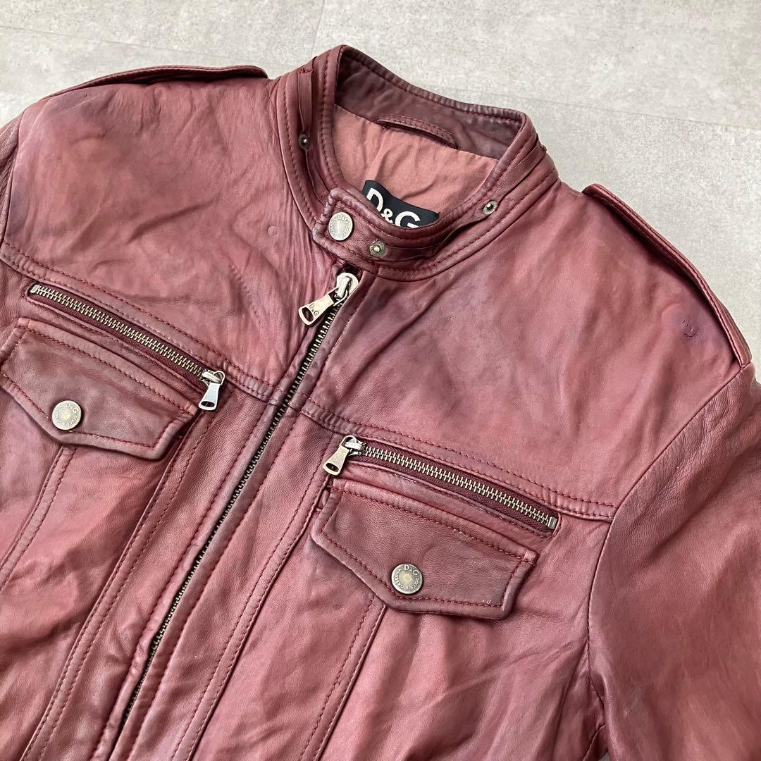 archive D&G ドルガバ レザー ジャケット/ブルゾン/size46