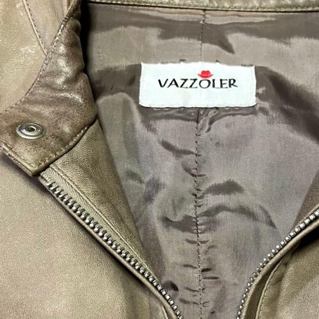 VAZZOLER シングルライダース　VERA PELLE レザー　イタリア製