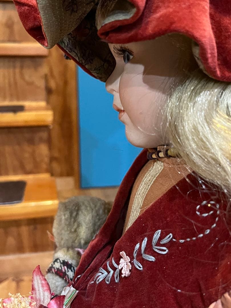 ビスクドール　ドイツ少女アンティークドール西洋人形cadeau ポーセリンドール