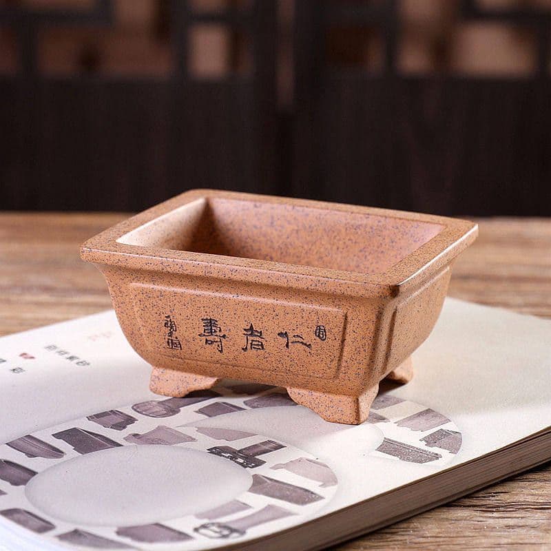 長方鉢 盆栽鉢 植木鉢 小品盆栽鉢 大品盆栽鉢 台湾紫砂の鉢