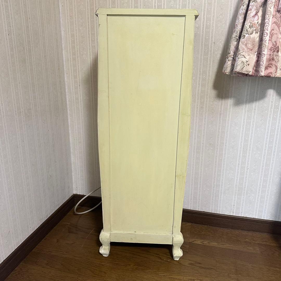 アンティーク 花柄 5段チェスト　リメイク　トールペイント