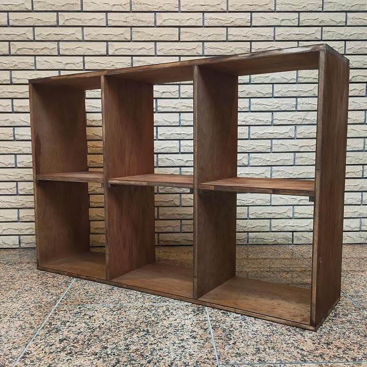 組立有 送料込 塗装済 ハンドメイド 木製 スタッキング シェルフ 本棚 収納棚