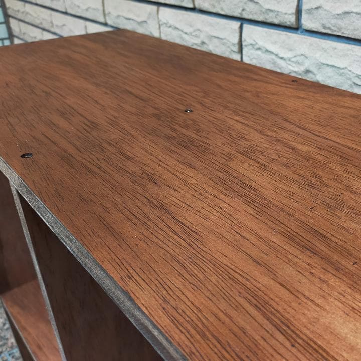 組立有 送料込 塗装済 ハンドメイド 木製 スタッキング シェルフ 本棚 収納棚