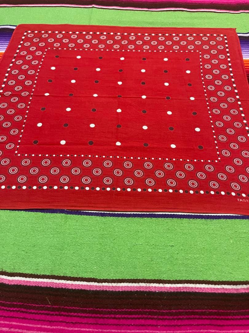 【REN 】②③③40s USA製 バンダナ ELEPHANT ゾウ 下鼻