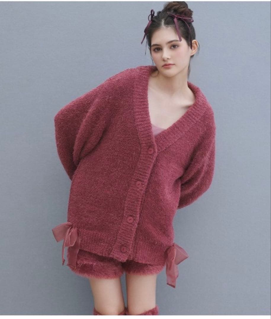 ピーチジョン PEACH JOHN フェザー カーディガン パンツ ソックス