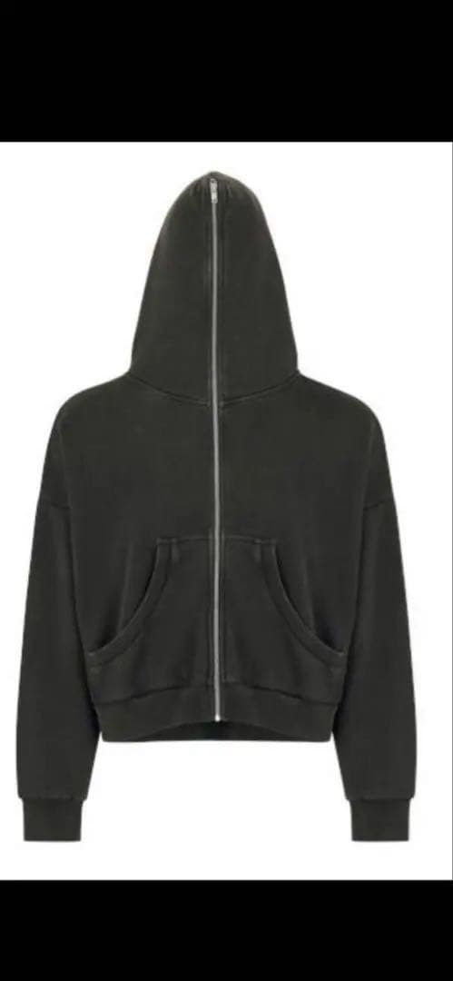 トップス Entire Studios ETERNAL ZIP WASHED BLACK