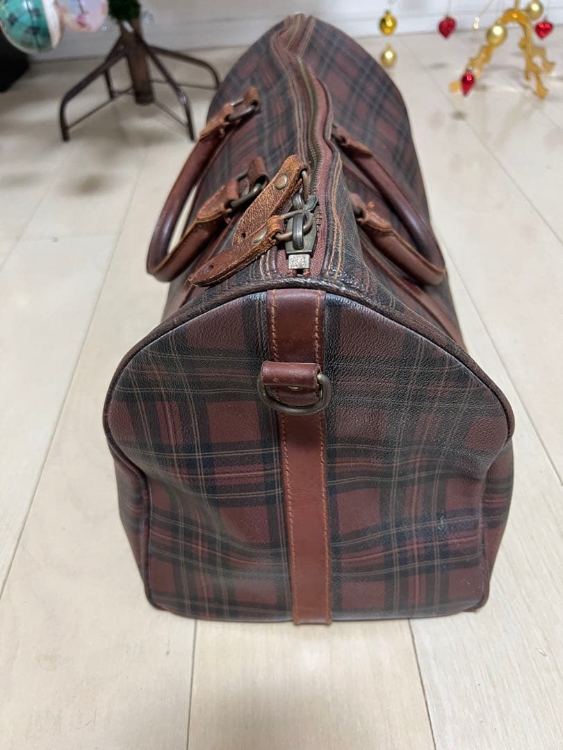 じ*ん様 ラルフローレン ビンテージ チェック柄 ボストンバッグ
