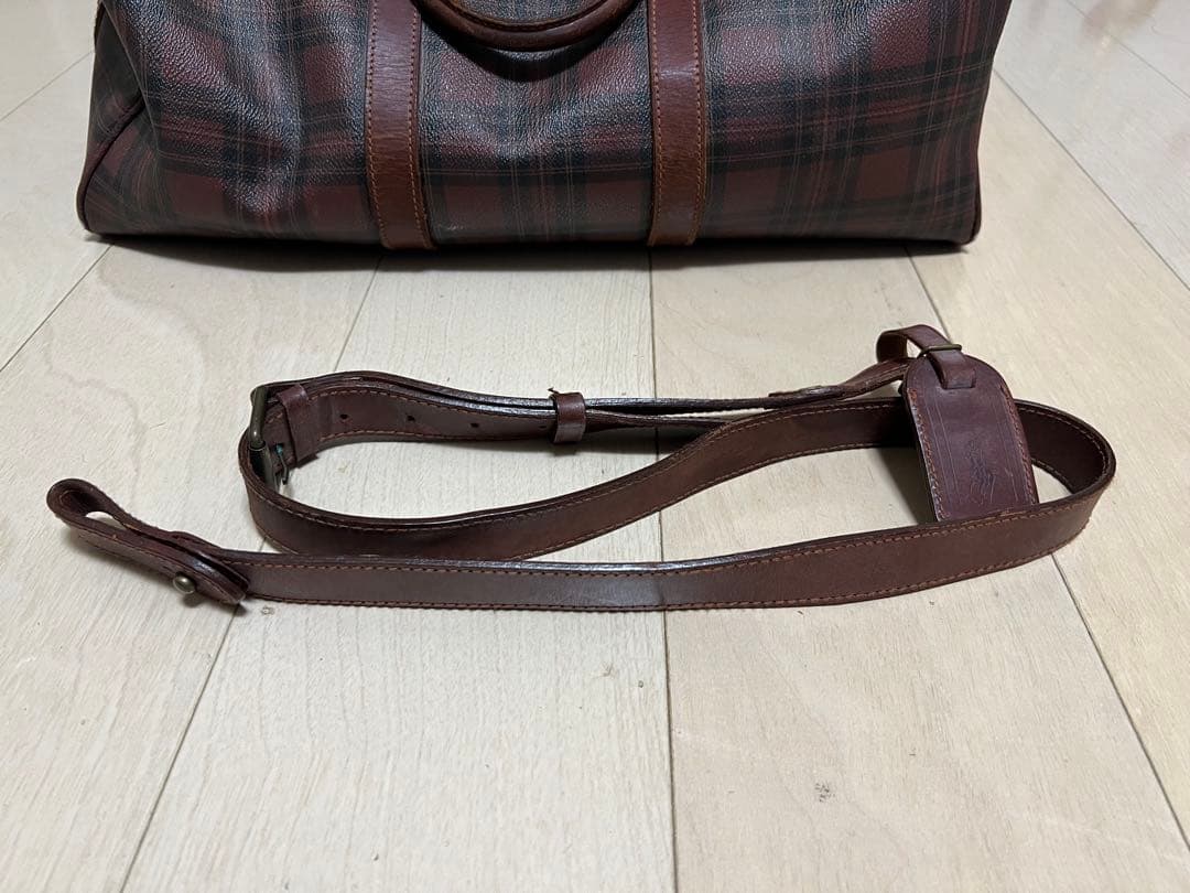 じ*ん様 ラルフローレン ビンテージ チェック柄 ボストンバッグ