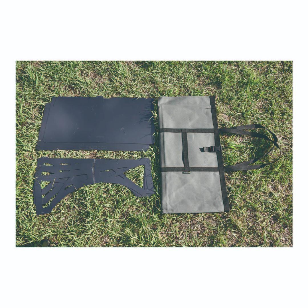 新品 未開封 ベルモント Belmont 黒皮 焚き火テーブル BM-155