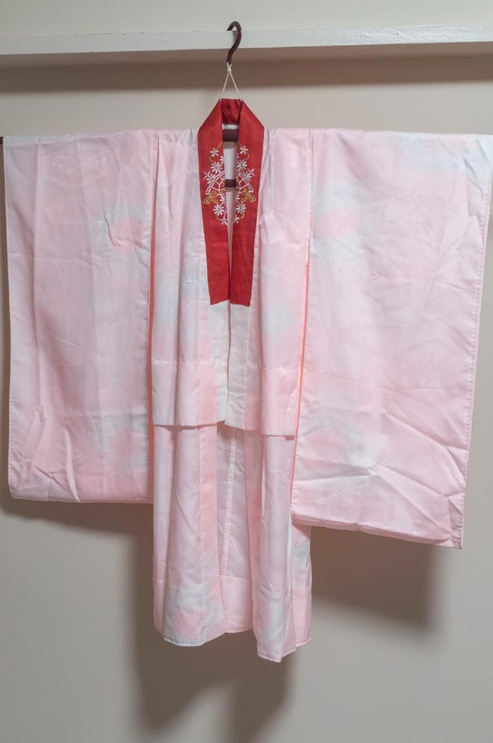 おもち【七五三7歳】正絹・晴着・薄紫グラデ×金駒刺繍 ・鴛鴦流水文様