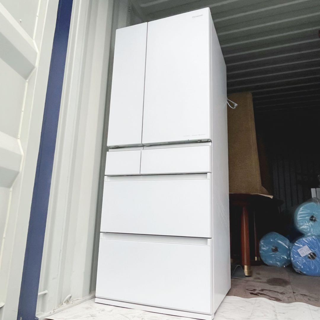 取付無料！パナソニックパーシャル搭載おしゃれホワイト大容量600L冷蔵庫！洗濯機