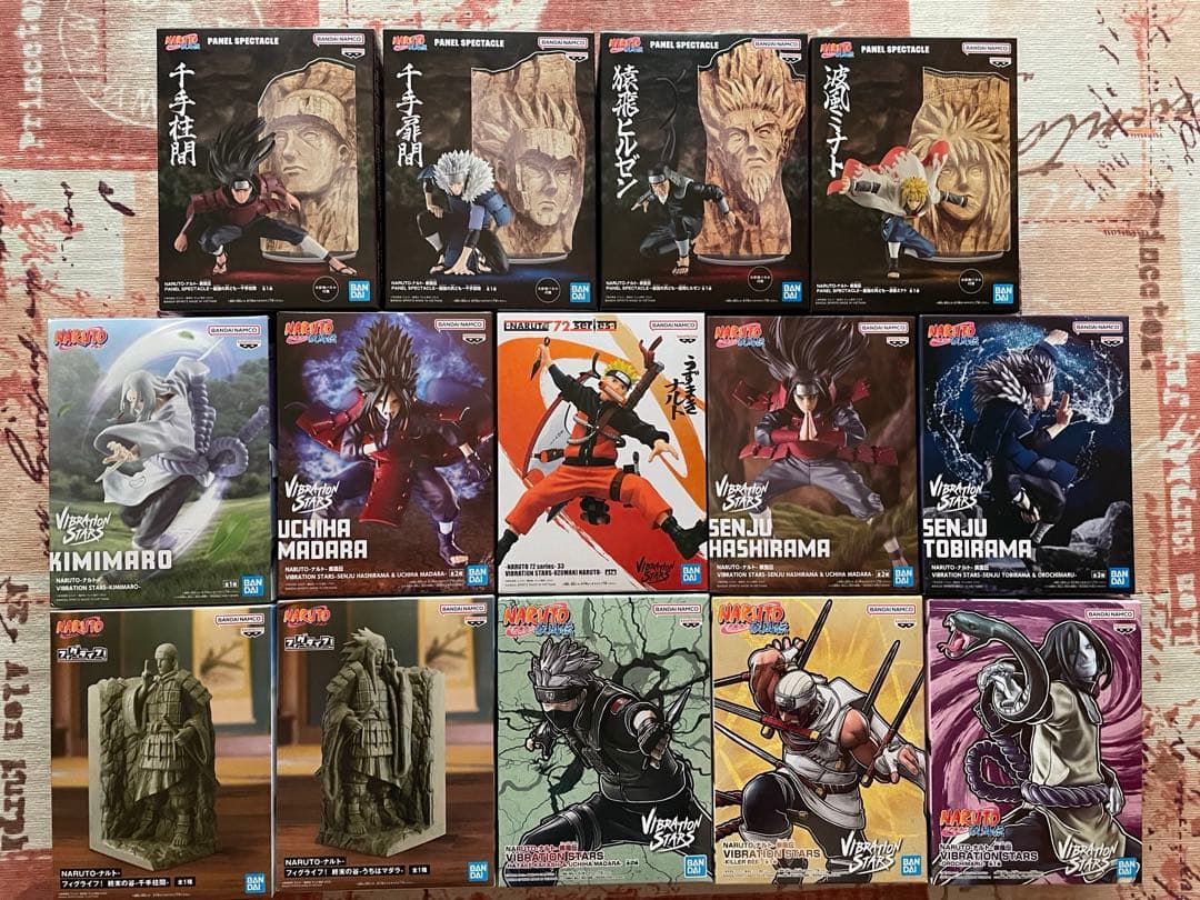 NARUTO フィギュア　ナルト　柱間　扉間　猿飛　ミナト　マダラ　カカシ　ビー